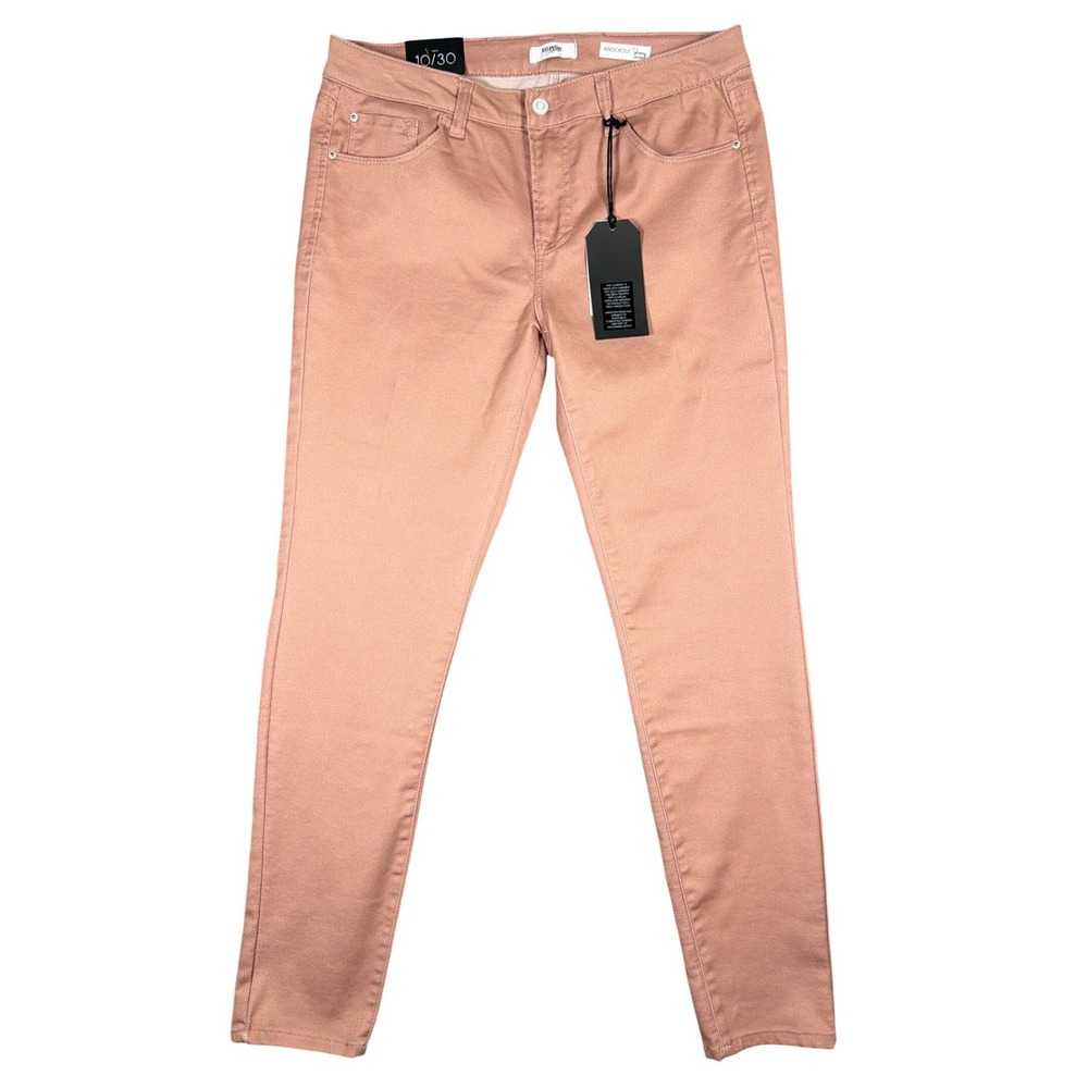 Kensie Jeans Knockout Skinny Mid Rise Pants Pink Dusty‎ Rose Size 10/30 NWT